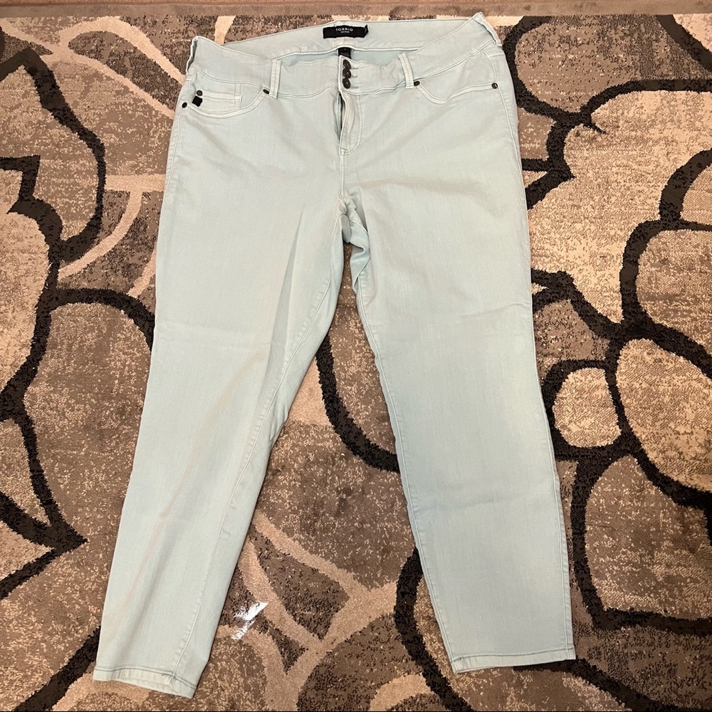 Torrid mint green jeggings